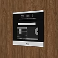 Haier Built In Oven Integrated Into Modern Wooden Kitchen Cabinets As Stylish Kitchen Appliance