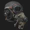 Flight Helmet Gas Mask Helmet Mask Gas Mask Gas Mask Gas Tank 3d model