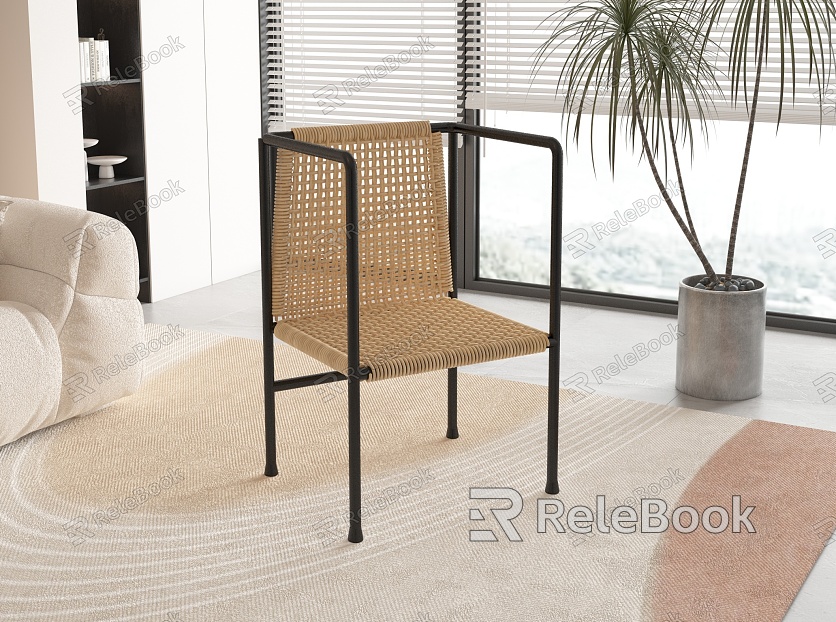 Rattan Furniture Single Sofa model