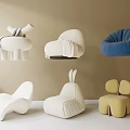 Single sofa 3d model