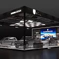 LUMMA DESIGN Auto Showroom Exhibition Stand With Three Displayed Cars LED Screen And Modern Lighting