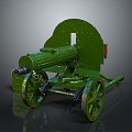 Modern machine gun Browning machine gun Browning Gatling White 3d model