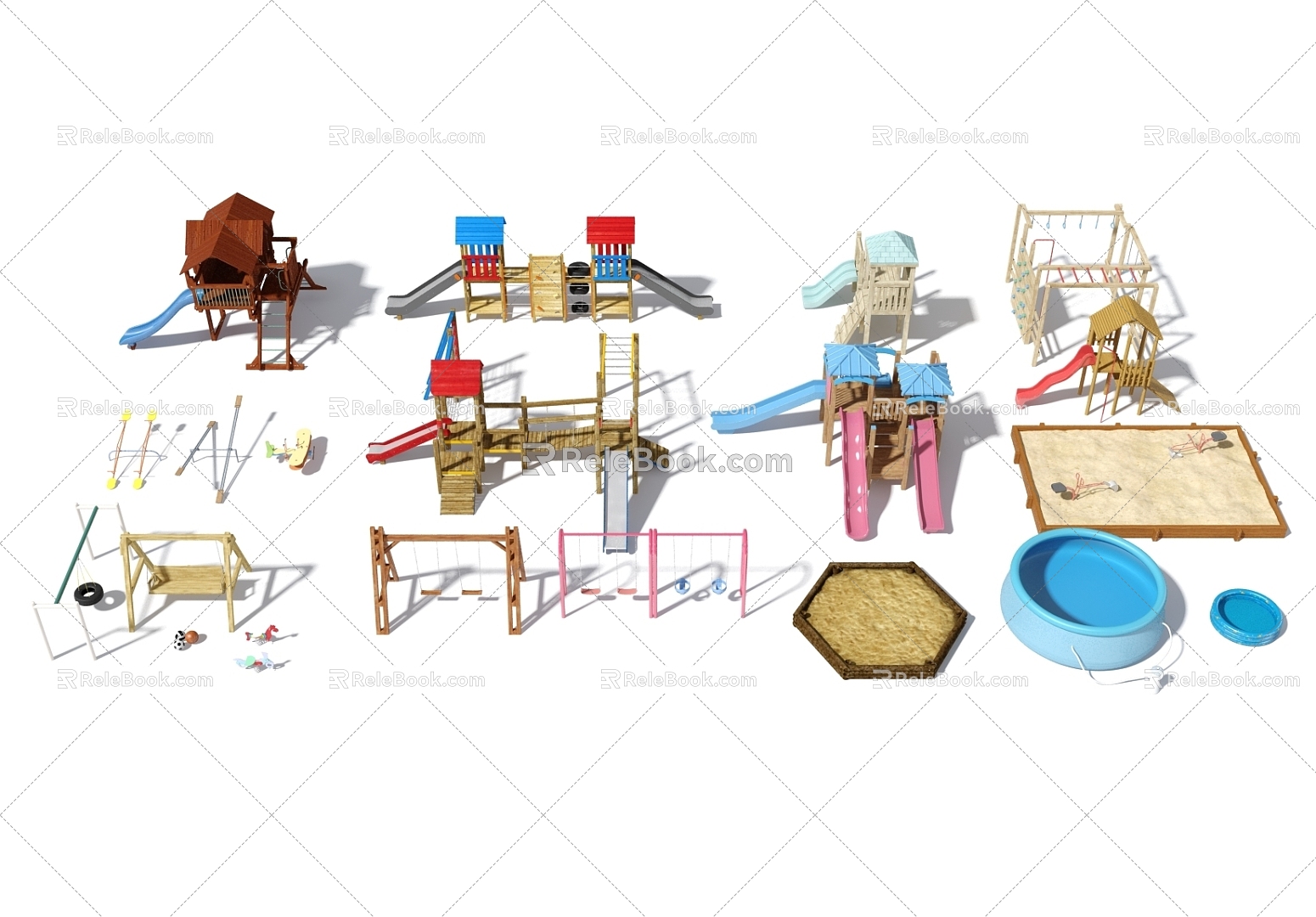 Amusement equipment Amusement equipment Amusement equipment Amusement equipment 3d model