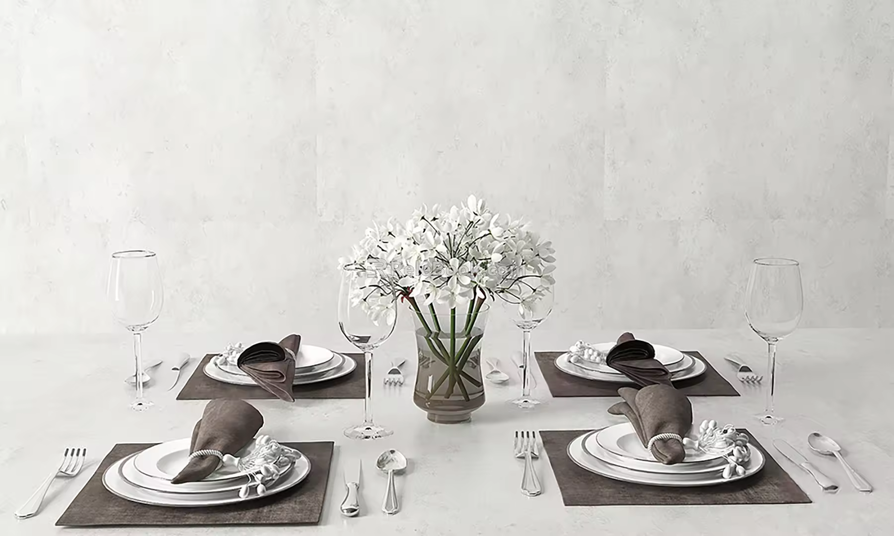 Modern Tableware 3d model