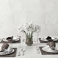 Modern Tableware 3d model