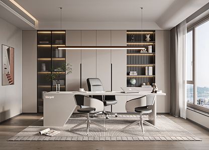 Modern Giorgetti Study 3d model