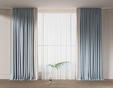 Modern Curtain Children's Room Curtain 3d model