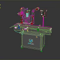 WANLIN Automatic Labeling Machine With Conveyor Belt And Control Panel