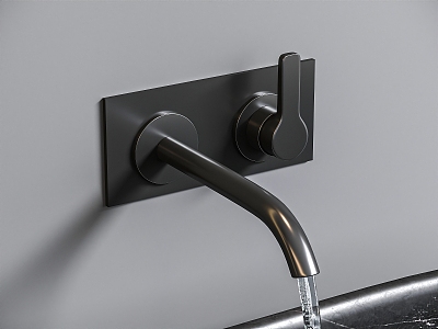 Modern faucet minimalist faucet 3d model