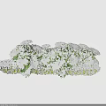 Snow Covered Green Leafy Plants With White Snow On Leaves