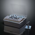 Vintage Audio Speaker System With Transparent Cover Silver Box Tape Reels And Small Microphone