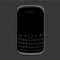 Classic Blackberry Mobile Phone With Physical Keyboard And Electronic Design Features 3d model