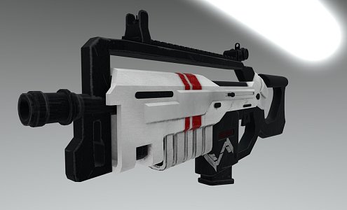 Modern Assault Rifle 3d model