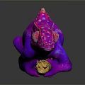 Lizard Anime Lizard Cartoon Lizard Reptile Cold Blooded Animal Reptile 3d model