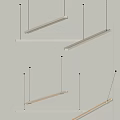 Modern Linear Pendant Light With Sleek Aluminum Frame For Contemporary Interior Design