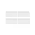 White Modular Architectural Components With Structural Design And Smooth Finish