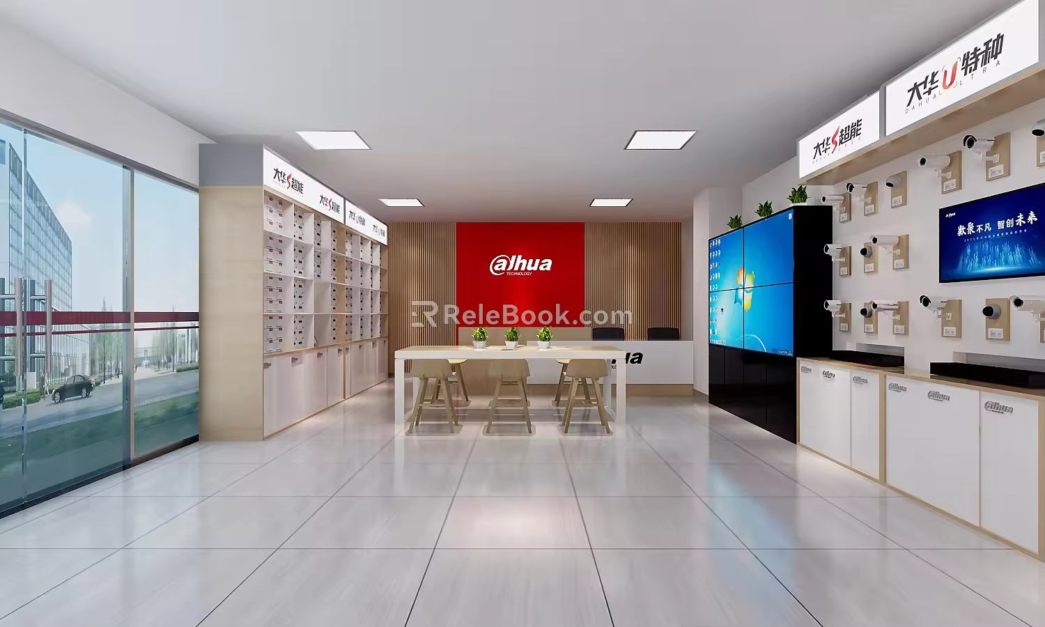 Dahua monitoring franchise store 3d model