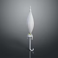 Scenic View With White Umbrella Decorated By Flowers On Gray Background