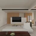 Minimalist Modern Living Dining Room Interior Design With Sofa Coffee Table And Dining Chairs