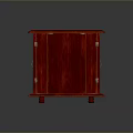 Elegant Sharp Knives Displayed in Red Wooden Case With Red Velvet Lining