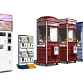 Claw Machine Vending Booth And Snack Dispenser For Amusement Areas