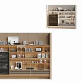 Cozy Modern Wooden Bookshelf with Books Decorations Photo Frames and Ornaments