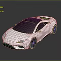 White Sports Car With Sleek Modern Design Black Roof And Alloy Wheels
