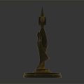 Light Luxury Trophy Award Trophy 3d model