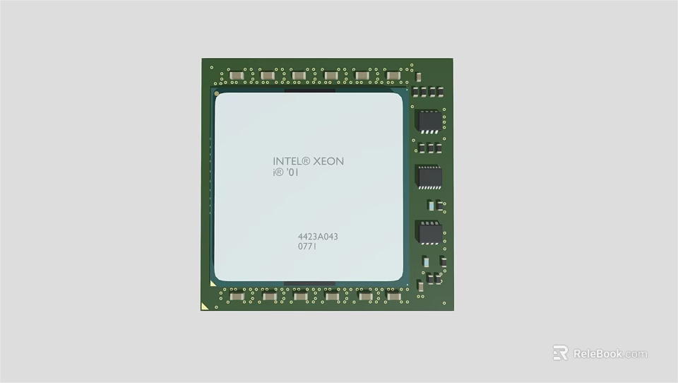 Intel Xeon E5-2699 v4 Processor Industrial Equipment Component With Technical Specifications 57704 3d model 