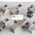 Various Modern Bar Counter Designs With Marble Wooden Tops And Matching Chairs