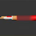 High Quality Red Industrial Cable with Golden Connectors and White Inner Layer