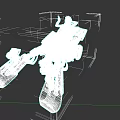 3D Model Futuristic Motorcycle With Complex Mechanical Structure And Detailed Parts