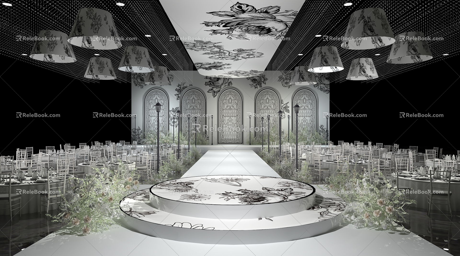 Jane Ou Wedding Scene Xiao Xiang Wedding Venue 3d model