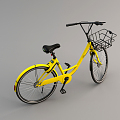 Modern bike sharing bike 3d model