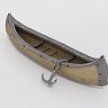 Modern Boat Canoe 3d model