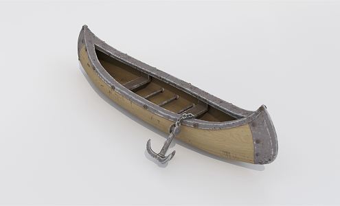 Modern Boat Canoe 3d model