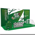 Castan Football Themed Photo Spot With Green Background Goalpost And Passion Reigniting Decor