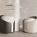 Modern Sofa Stool Shoe Changing Stool Fabric Stool Art Stool 3d model