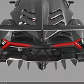 Black Modern Supercar With Aerodynamic Design Rear Wing And Aggressive Styling