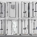 Modern Shower Sauna Interior Designs With Glass Enclosures And Shower Fixtures