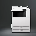 White Multifunctional Office Appliance With Print Copy Scan Functions And Modern Design 3d model