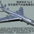 Tupolev Tu-1 Twin Engine Jet Strategic Heavy Bomber from Soviet Union