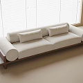 Log wind multi-person sofa 3d model