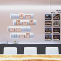 Stylish Bathroom Cabinet Rack Display in Home Appliance Showroom with Exhibited Products