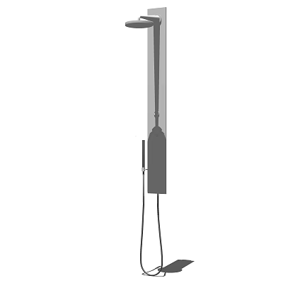 Modern Shower Head With Handheld Design And Adjustable Spray Settings For Bathroom Use 3d model