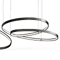 Elegant Modern Ring Shaped Hanging Chandelier Design For Interior Decor 3d model