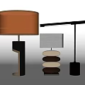 Modern table lamp reading lamp 3d model