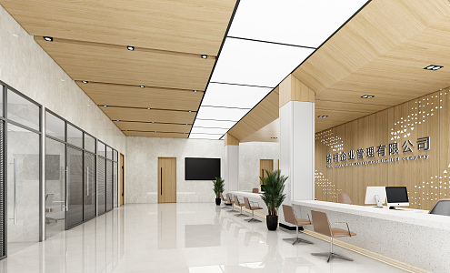 Modern Hall Office Service Hall 3d model