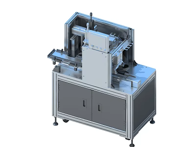 Durable Industrial Equipment Featuring Mechanical Structure Cabinet Base And Workbench Design 3d model