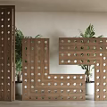 Modern partition screen 3d model
